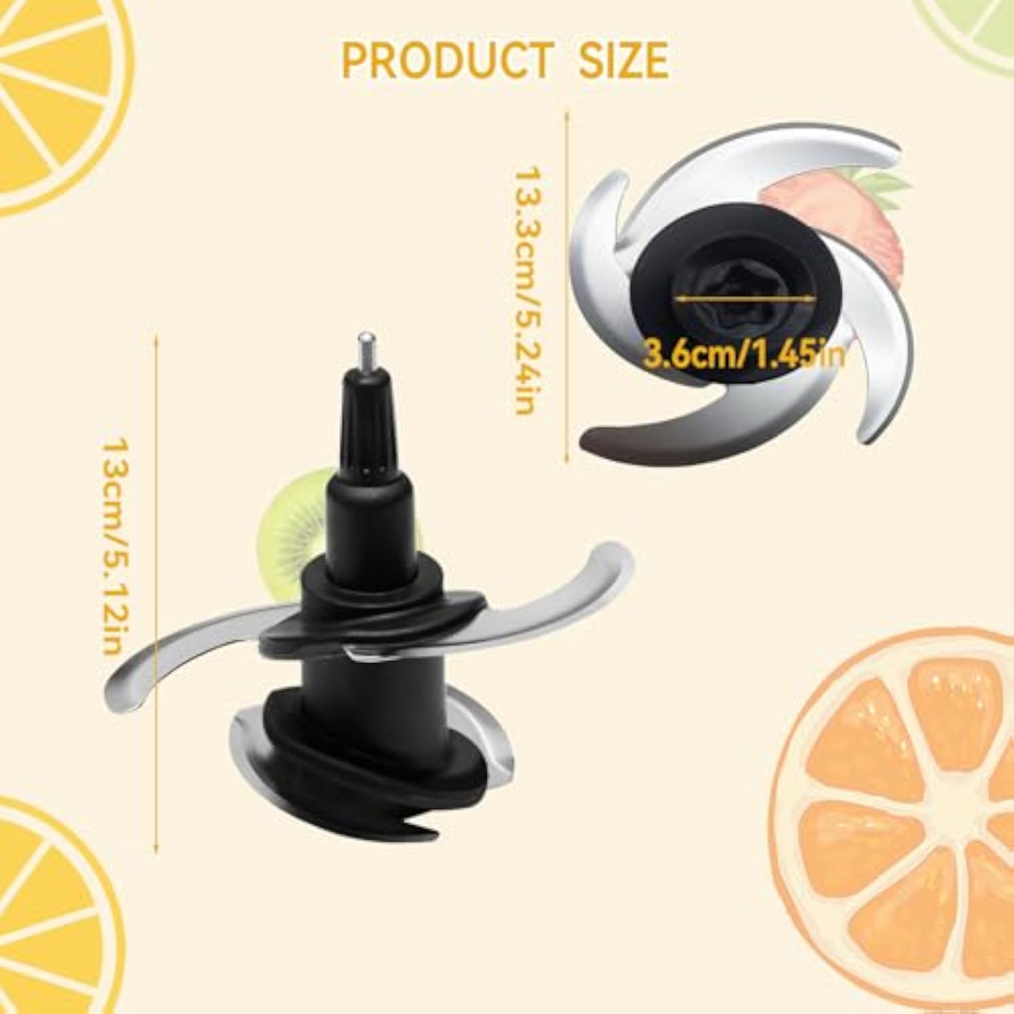 Blender 4 Blade Replacement for Ninja Food Processor